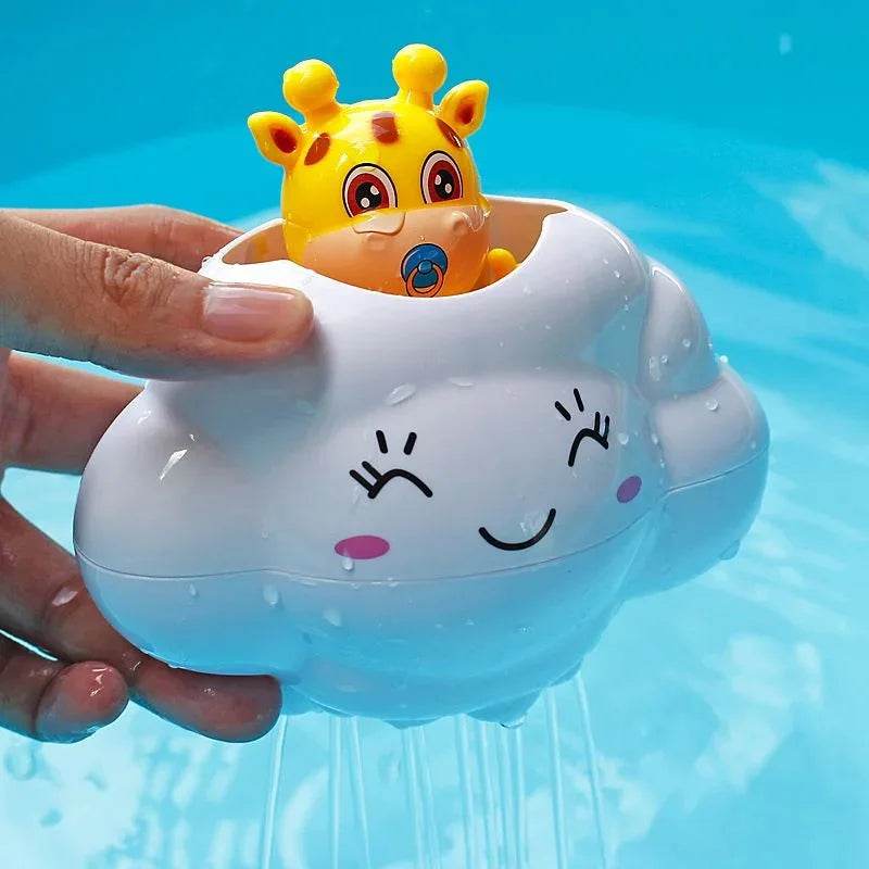 Baby Bath Toy, Bathing Cute Swimming Water Spraying Clouds Shower Bath Toy For Kids Water Playing Toy - AIAZ