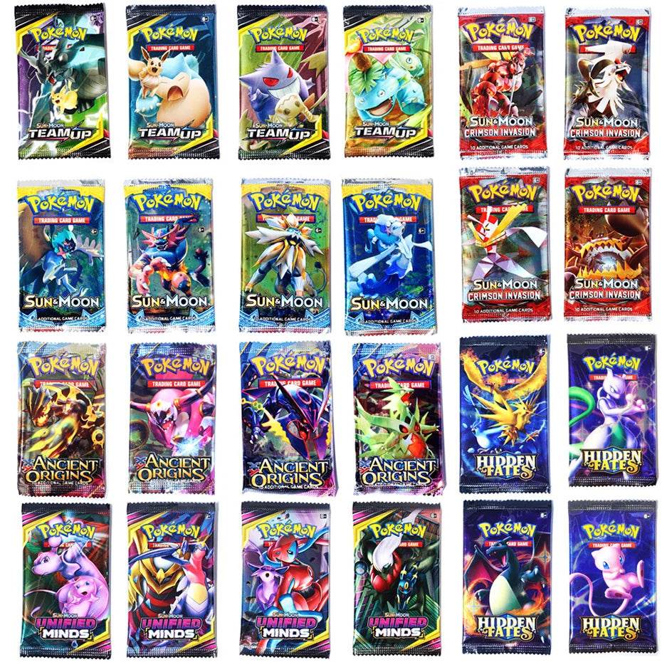 Newest 324Pcs Pokemon Cards Sun & Moon XY Evolutions Pokemon Booster Box Collectible Tradiner Card Game toy for children - AIAZ