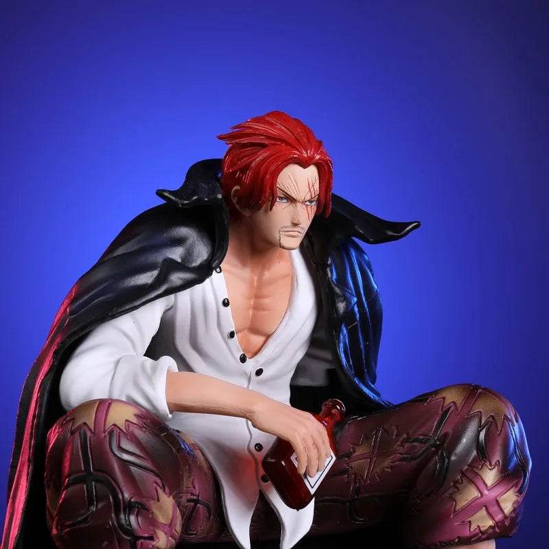 17cm One Piece Shanks Anime Figures Film Red Yonko Red Hair Shanks Action Figure PVC Statue Figurine Model Decoration Doll Toys - AIAZ