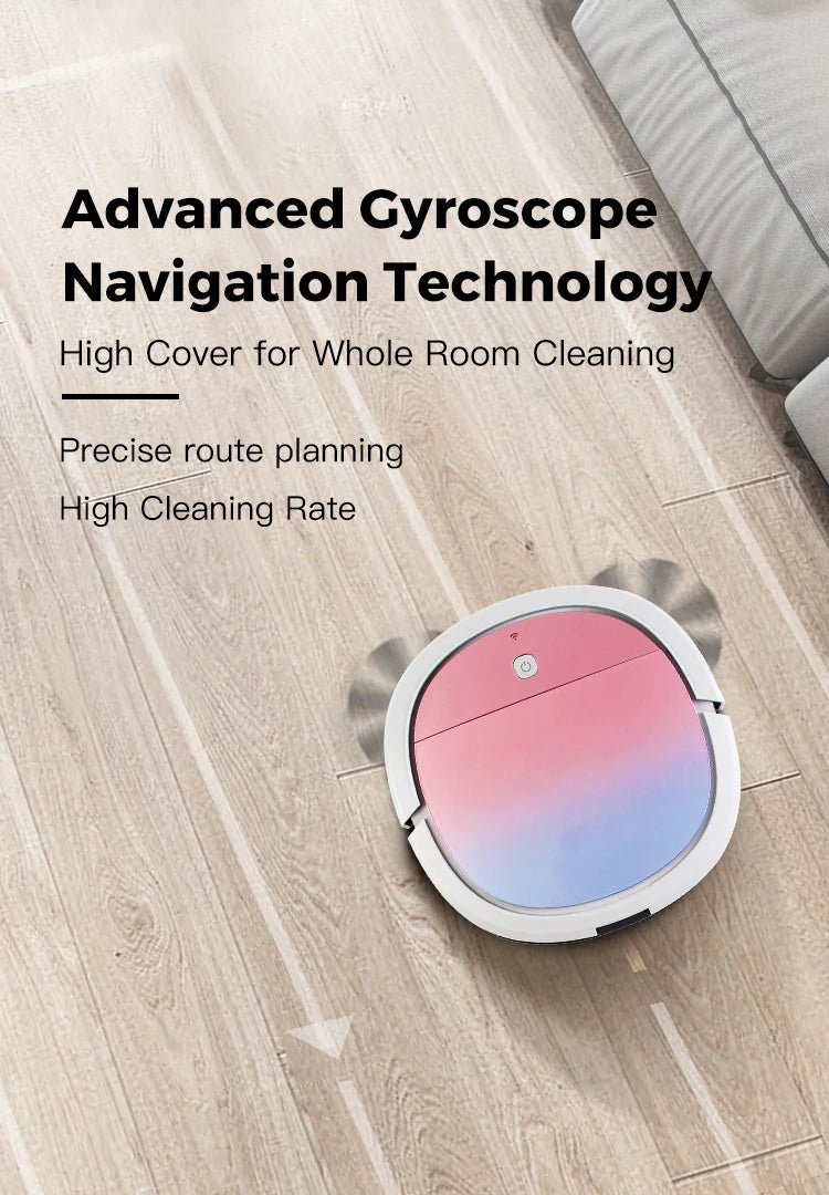 New Smart Robot Vacuum Cleaner Wifi App control,180ml Water Tank Home Appliances Electric Cleaning Tools Robotic Vacuum Cleaners