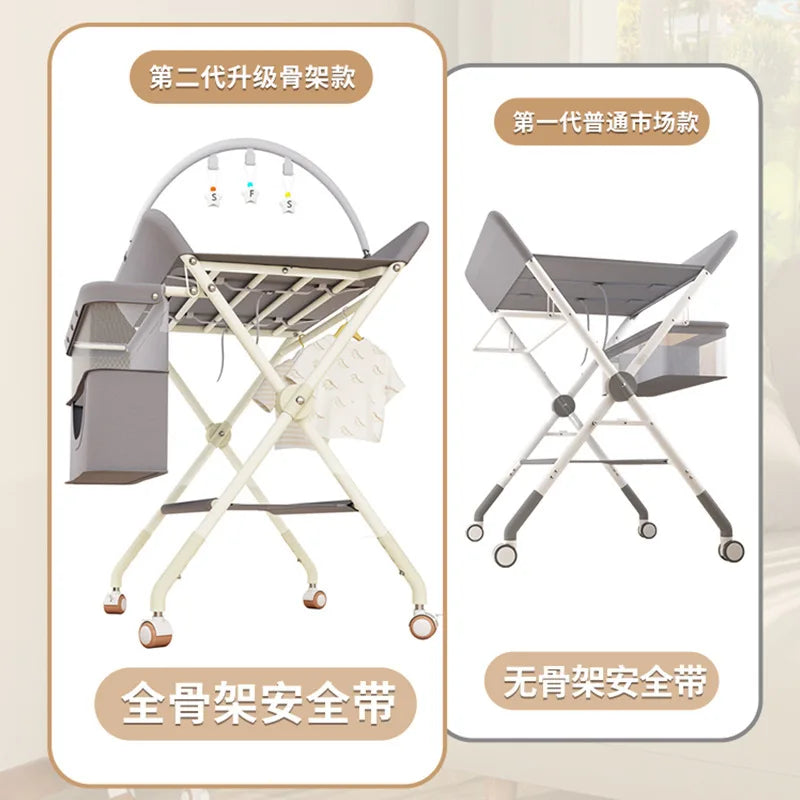 Baby Care Table Portable Multi-functional Baby Changing Table Children's Massage Foldable Bath Table