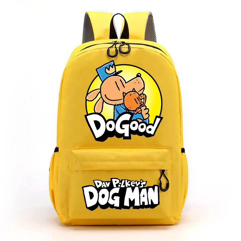 New Dog Man Kids Backpacks Boys Large-capacity School Backpack Cute Cartoon School Bags Children School Supplies Birthday Gifts - AIAZ