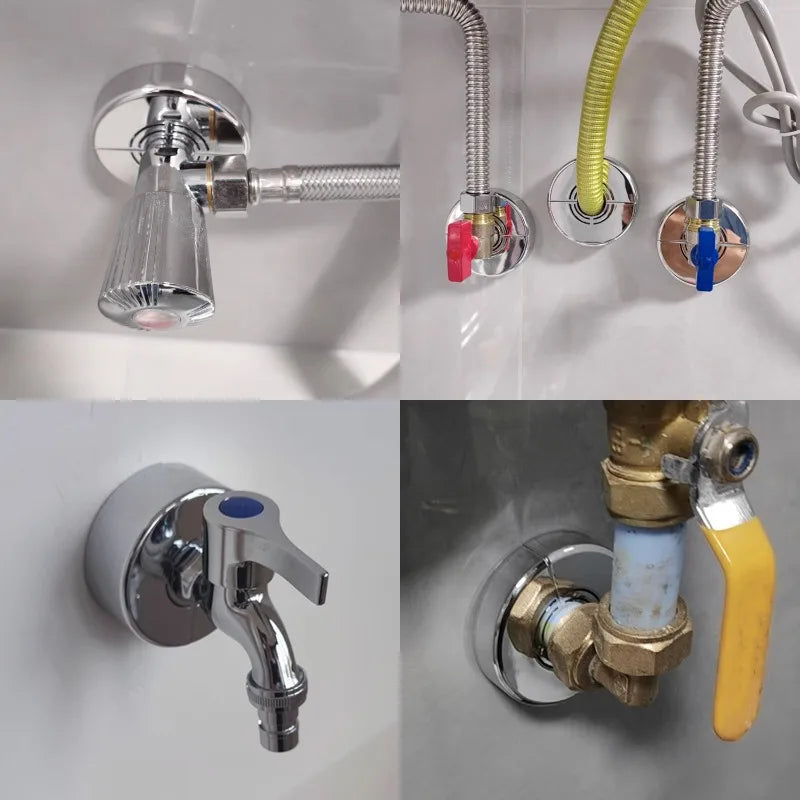 Faucet Decorative Cover Plastic Water Pipe Connector Wall Covers Heighten Valve Panel Shower Kitchen Bathroom Tap Accessories