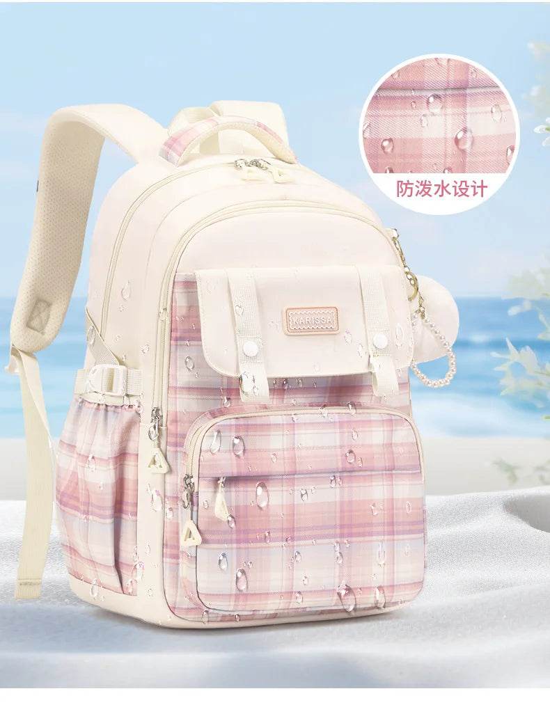 SET Backpacks for Girls School Bags Aesthetic Backpack Elementary Student Teen Girls Cute Bookbag Kids Backpack Girls mochila - AIAZ