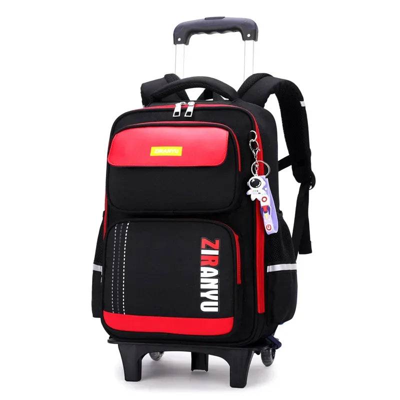 Rolling Backpacks for Primary School Children Trolley School Student Backpack Wheeled Bag Back To School Backpacks with Wheels - AIAZ