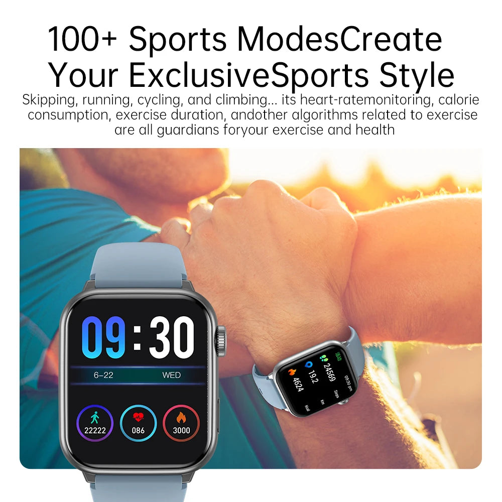 Awei H26 Smart Watch Men Answer Call 1.95inch Fitness Sport Tracker Bracelet Calculator Women Smartwatch Gift for Apple Android