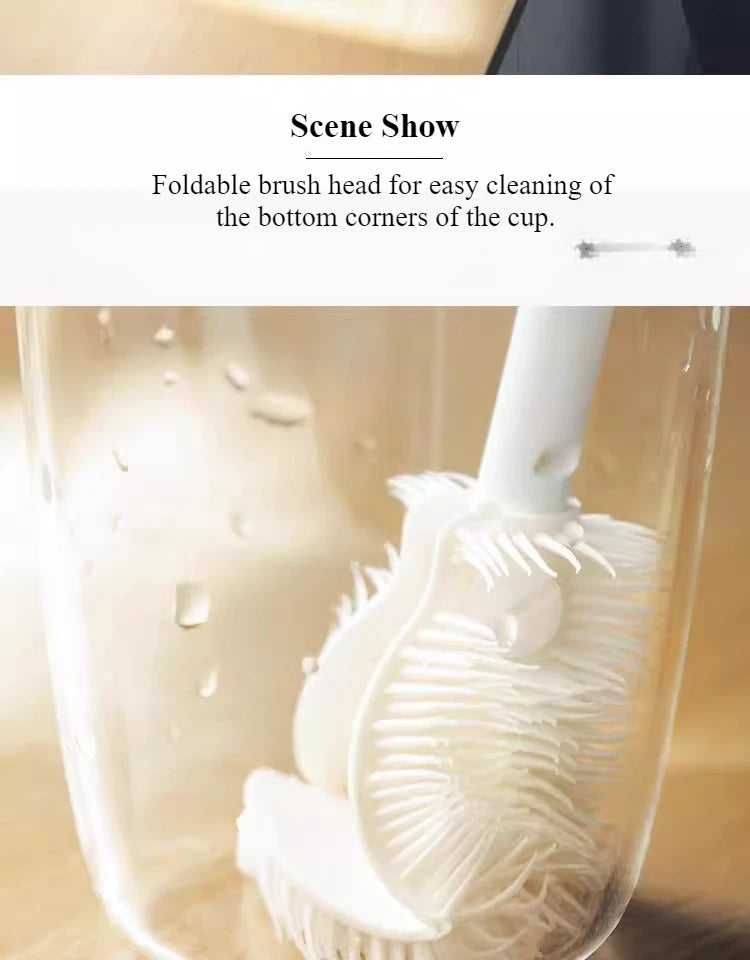 1PC Cup Brush Cleaning Long Handle Small Brush Mug Breaker Special Cleaning Crevice Glass Cup Bottle Brush Cleaning Tools