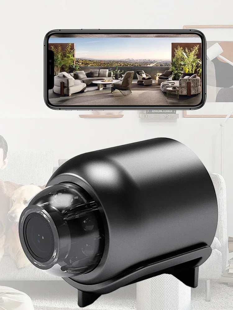 1080P Mini WiFi Camera with HD Night Vision, Home X5 Remote Monitoring for Kids, Pets, and Safety - Perfect Gift