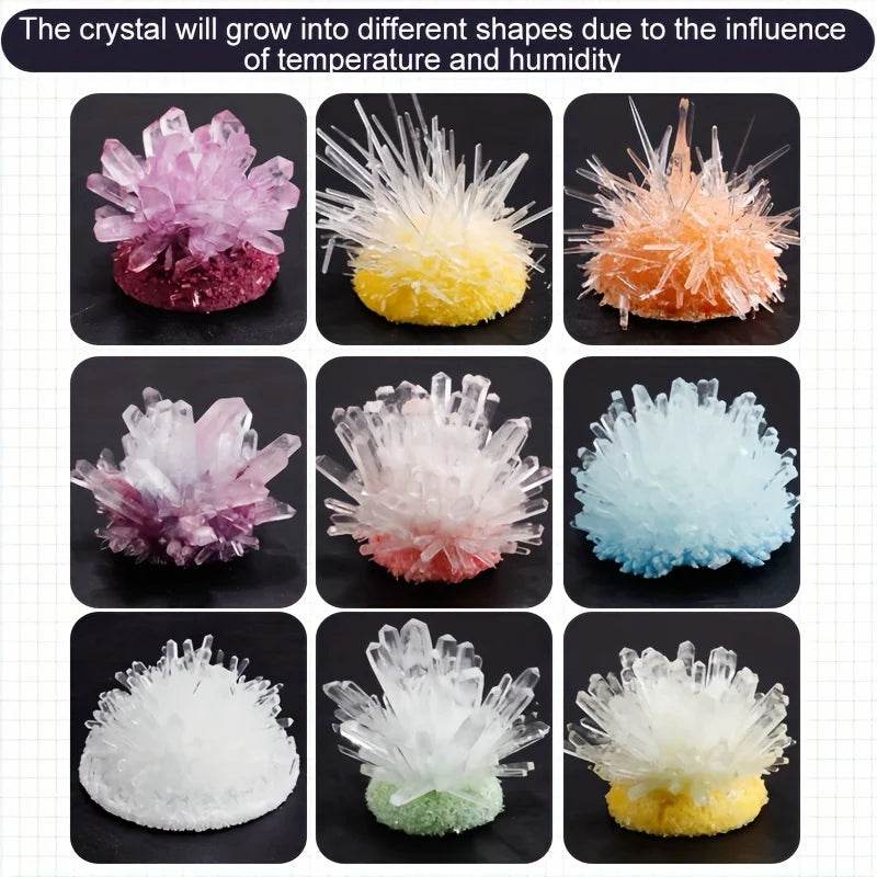 Crystal planting experiments, Science and education toys, DIY growable crystals, Color Random, Christmas/Halloween/New year - AIAZ