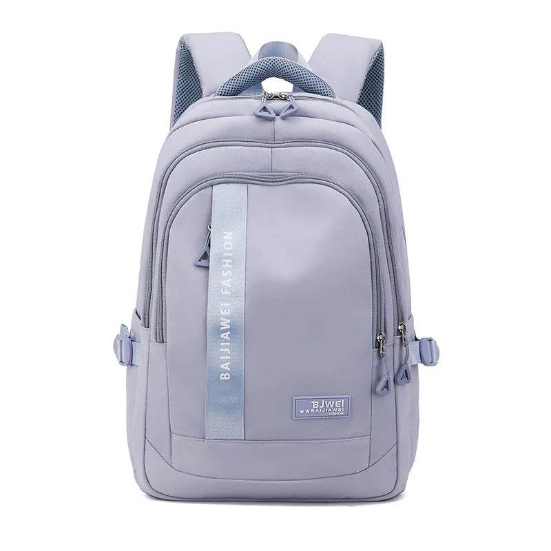 BAIJIAWEI brand college and high school student school backpacks Nylon orthopedic school bags reduces the burden girls schoolbag - AIAZ