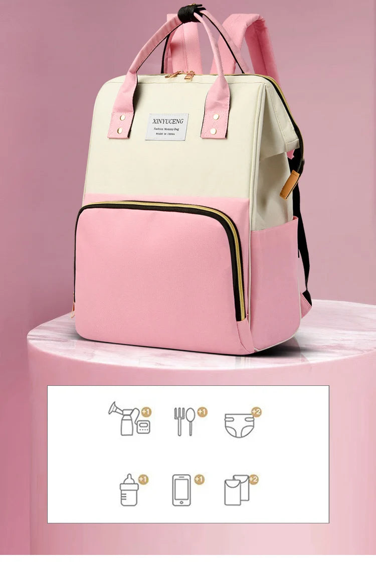 Multifunctional Maternity Bag Lightweight And Convenient Diaper Backpack Large Capacity Baby Care Bag Baby Supplies Storage Bag