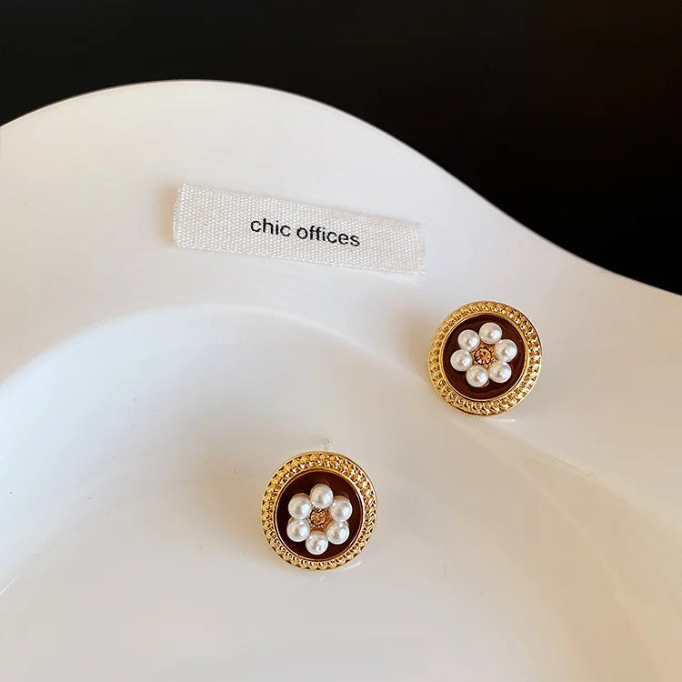 New High-end Atmosphere Decoration Shine Fashion Women Temperament Personality Exaggerated Earring Wedding Jewelry Birthday Gift