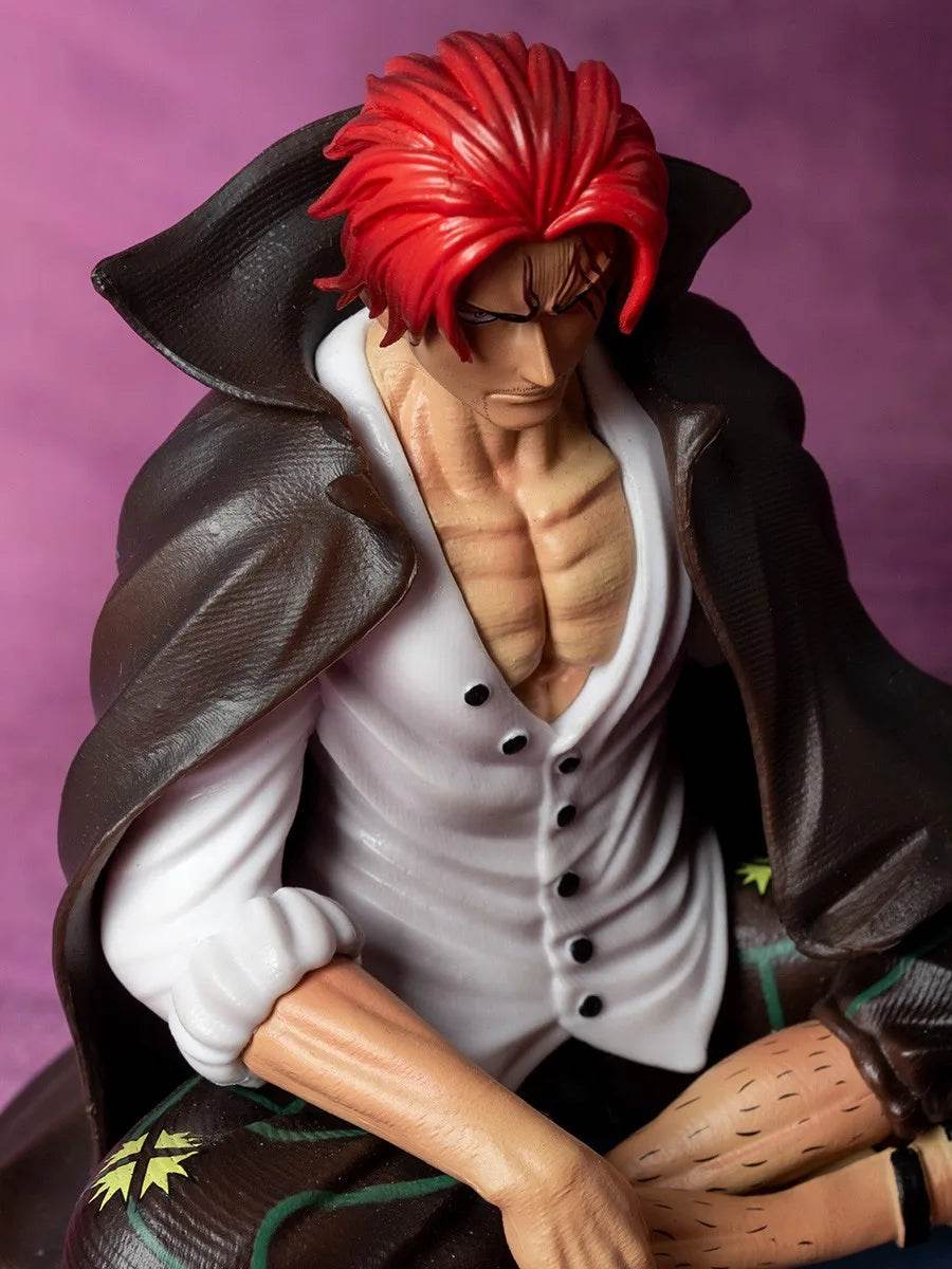 17cm One Piece Shanks Anime Figures Film Red Yonko Red Hair Shanks Action Figure PVC Statue Figurine Model Decoration Doll Toys - AIAZ