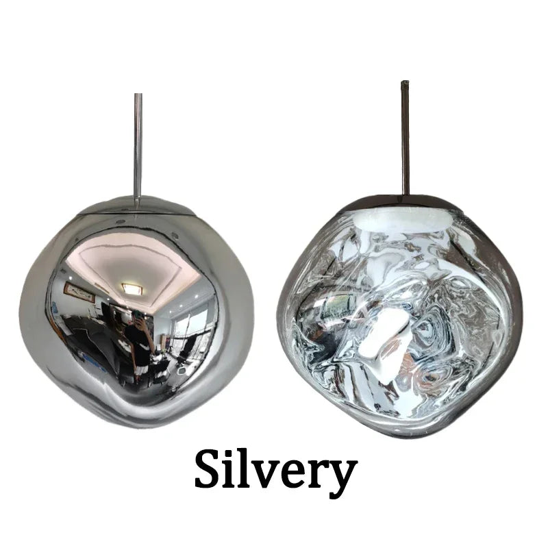Postmodern lava chandelier creative clothing store bar desk lamp villa duplex living room dining room staircase chandelier