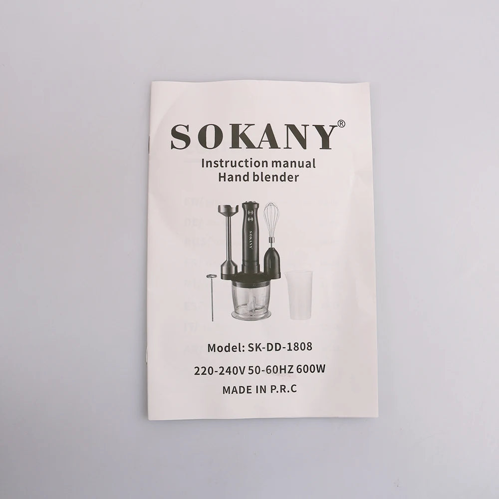 Kitchen Multifunctional Household Handheld Electric Mixer Cooking Stick Blender Is Suitable for Garlic, Flour, and Egg Beating