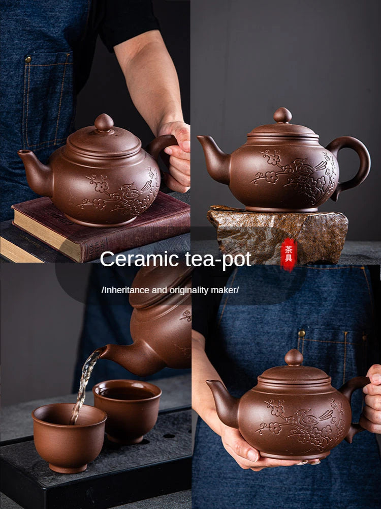 Pot for Tea Sets Hot Selling Purple Clay Pots Yixing Clay Kettle Teapot Set Samovar Oriental Moroccan Teapot and Cup Set Gaiwan