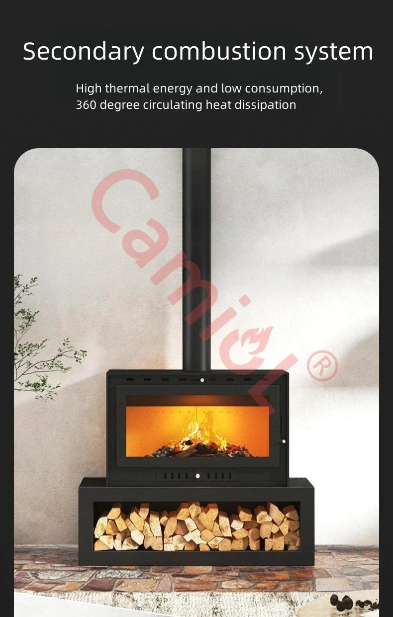 European Quality Cast Iron Fireplace Gas Fire Place Classic Design Cast Iron Material Made Long-lasting Wood Burning Fireplaces