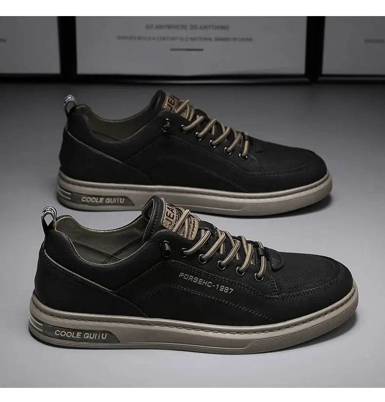 New Shoes for Men Comfortable Flat Men's Casual Shoes Outdoor Wild Men's Sneakers High End Fashion One Pedal Dress Shoes Male - AIAZ