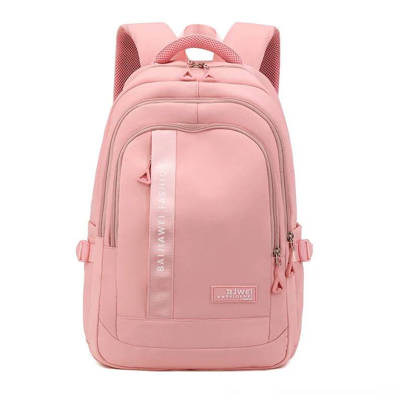 BAIJIAWEI brand college and high school student school backpacks Nylon orthopedic school bags reduces the burden girls schoolbag - AIAZ