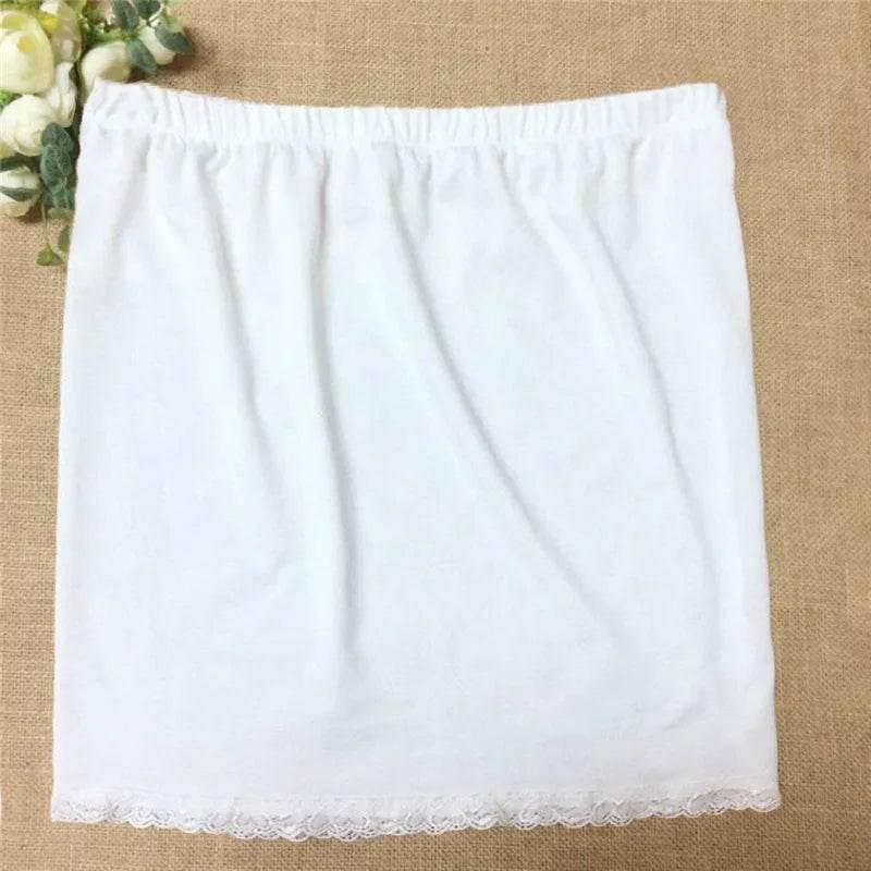 Satin Underskirt Half Slips Dress for Women Summer Thin Ice Silk High Waist Elastic Anti-Penetrating Underskirt Lining Petticoat - AIAZ