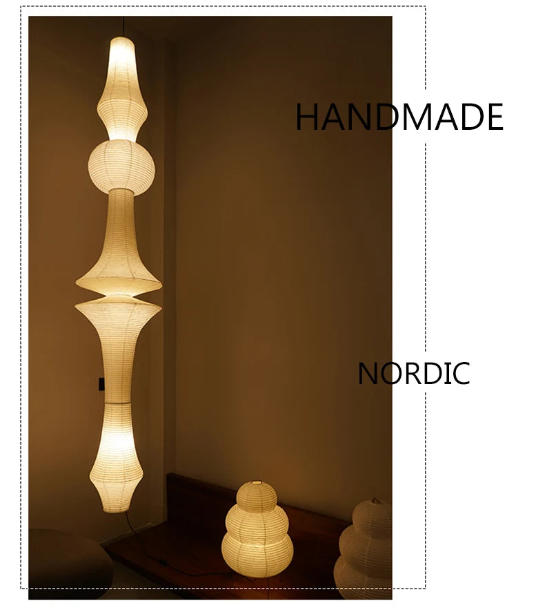 Janpanese Akari Rice Paper Lamp modern Noguchi Yong Pendant Lamp Living Room Bedroom Corner Designer Light