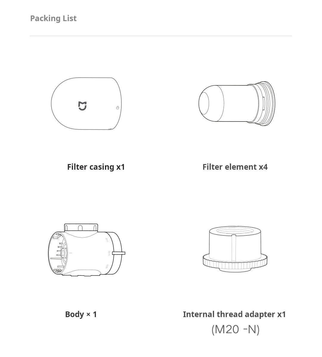 2024 New XIAOMI Mijia Faucet Water Purifier 2 Household Kitchen Tap Visible Water Filter Activated Carbon Percolator System