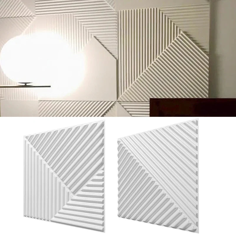 30cm house wall renovation geometric 3D wall panel non-self-adhesive 3D wall sticker art tile 3d wallpaper room bathroom ceiling
