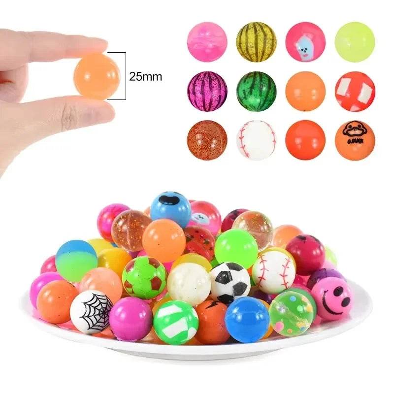 10/20/50Pcs Bouncy Ball Toys Kids Birthday Party Favors Gifts for Guests Rubber Bouncing Ball Pinata Goody Bag Fillers Prizes - AIAZ