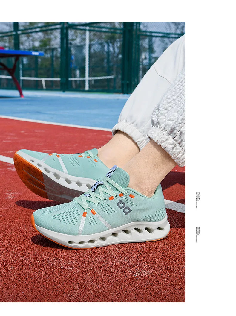 Men's Running Shoes Breathable Lightweight Shock Absorption Athletic Gym Training Sneakers Non-Slip Comfortable Sports Shoes