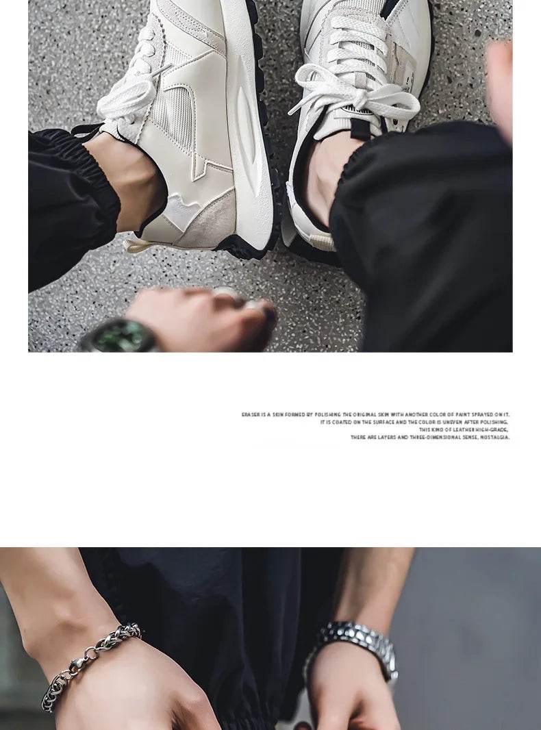 Men's Sports Shoes Male Casual Shoe platform Wear-resistant Shock-absorbing Anti Slip Comfortable Men Shoes Zapatillas De Hombre - AIAZ