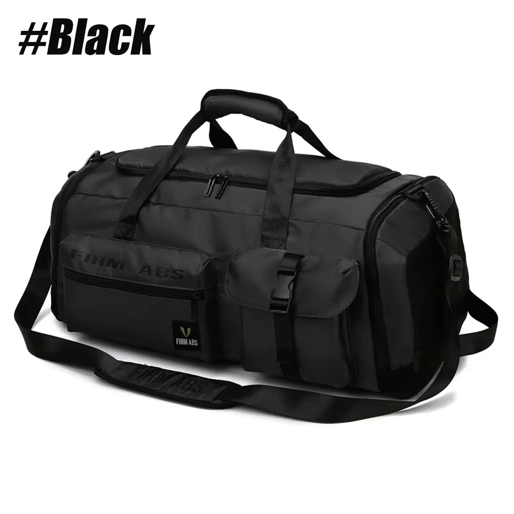 1pcs  Unisex Sports Duffel Bag Weekender Overnight Carry-On Gym Bag with Shoe & Laptop Compartment for Traveling