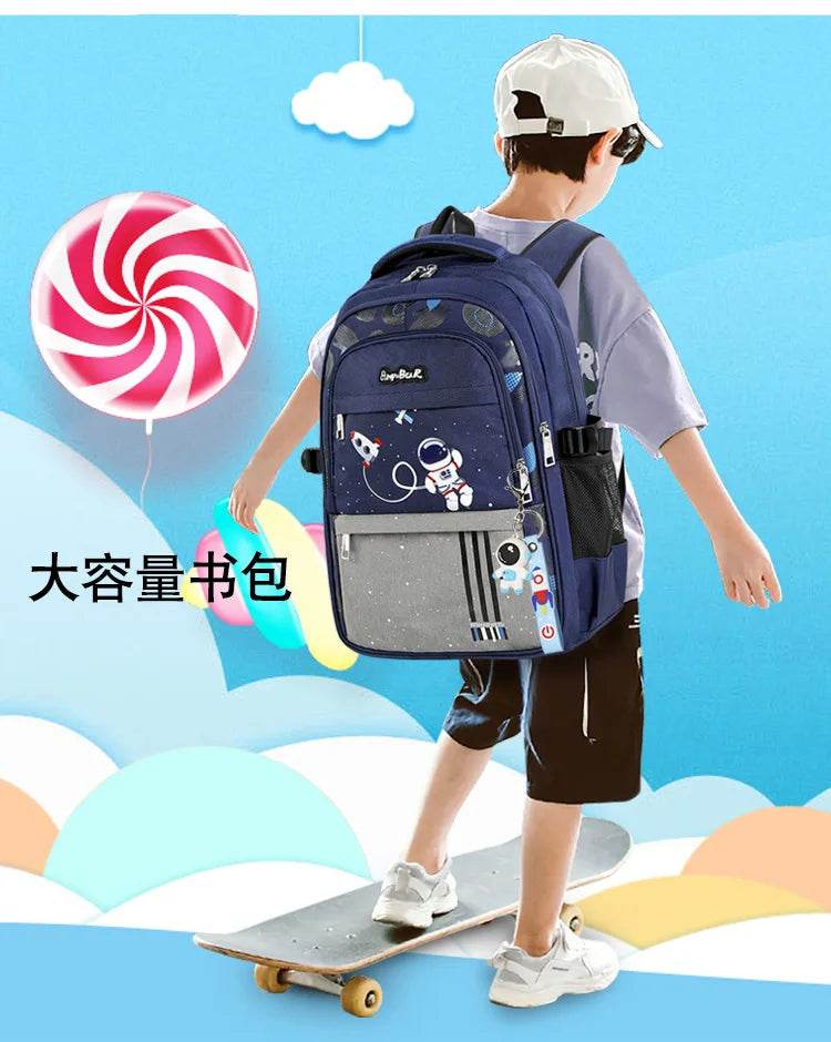 Kids Backpack Children School Bags for Boys Orthopedic School Backpack Waterproof Primary Schoolbag Book Bag Mochila Infantil - AIAZ