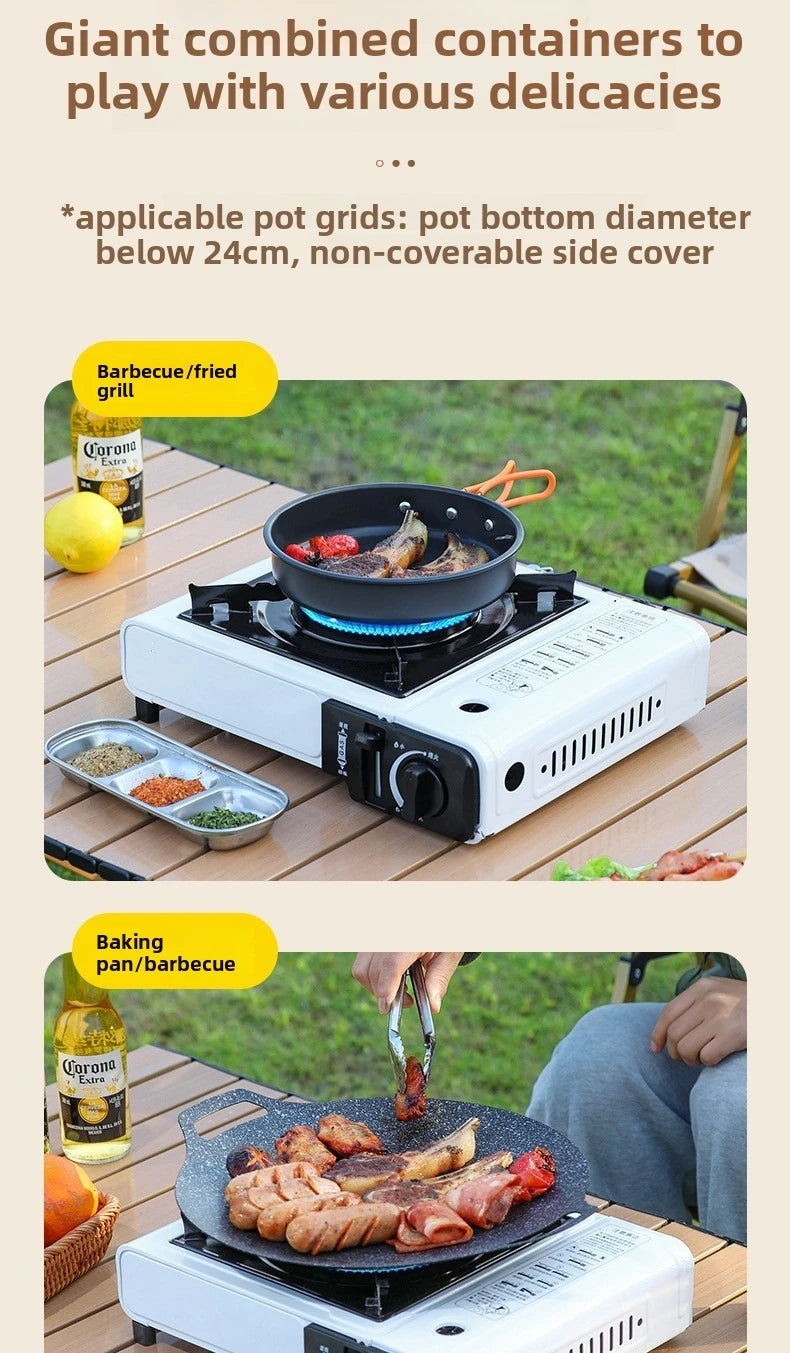 2025 Portable Butane Gas Stove Outdoor Cassette Stove for Hot Pot BBQ Camping Hiking Picnic Household Cooking