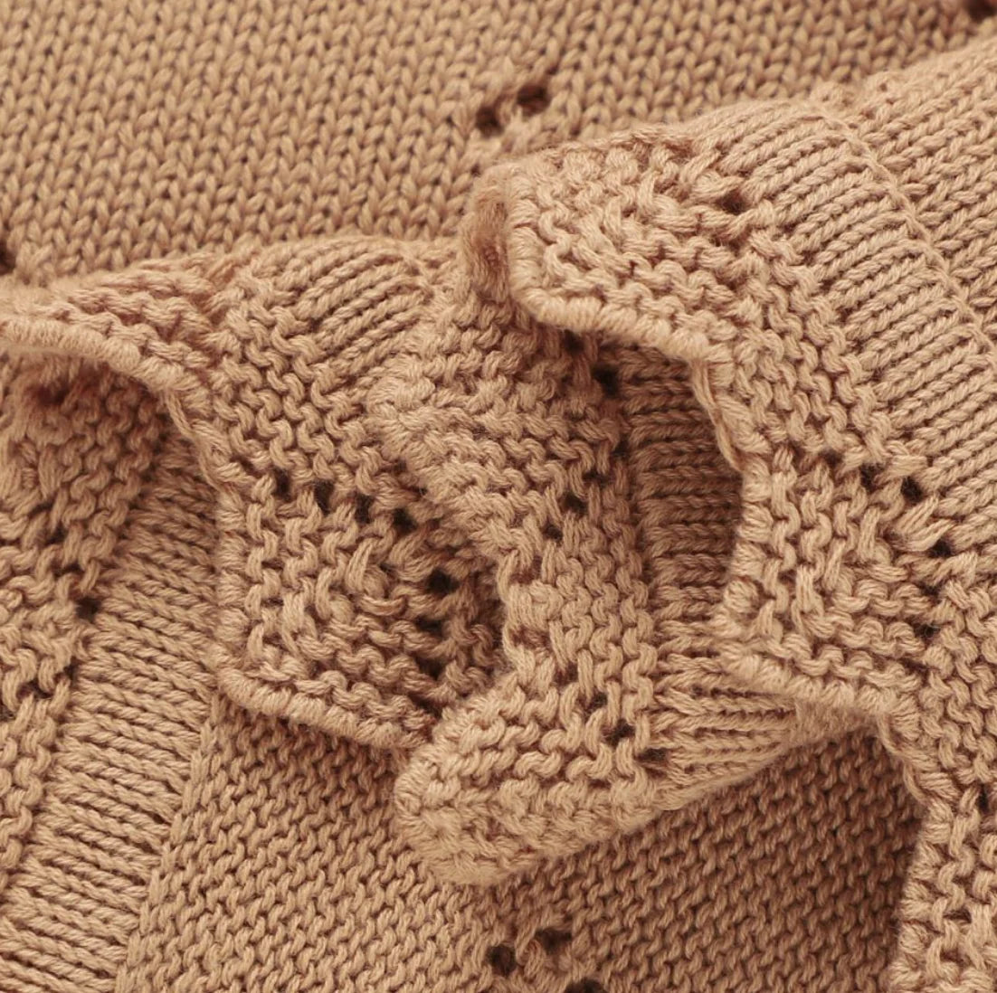 Knitted Baby Blanket Newborn Swaddle Wrap Blankets For Boys Girls 100% Cotton Soft Infant Receiving Blanket Crib Quilt Stuff