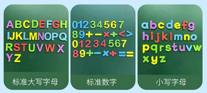 24-76pcs Magnetic Alphabet Letters EVA Foam Refrigerator Stickers Toddlers Kids Learning Spelling Counting Educational Toys Gift - AIAZ
