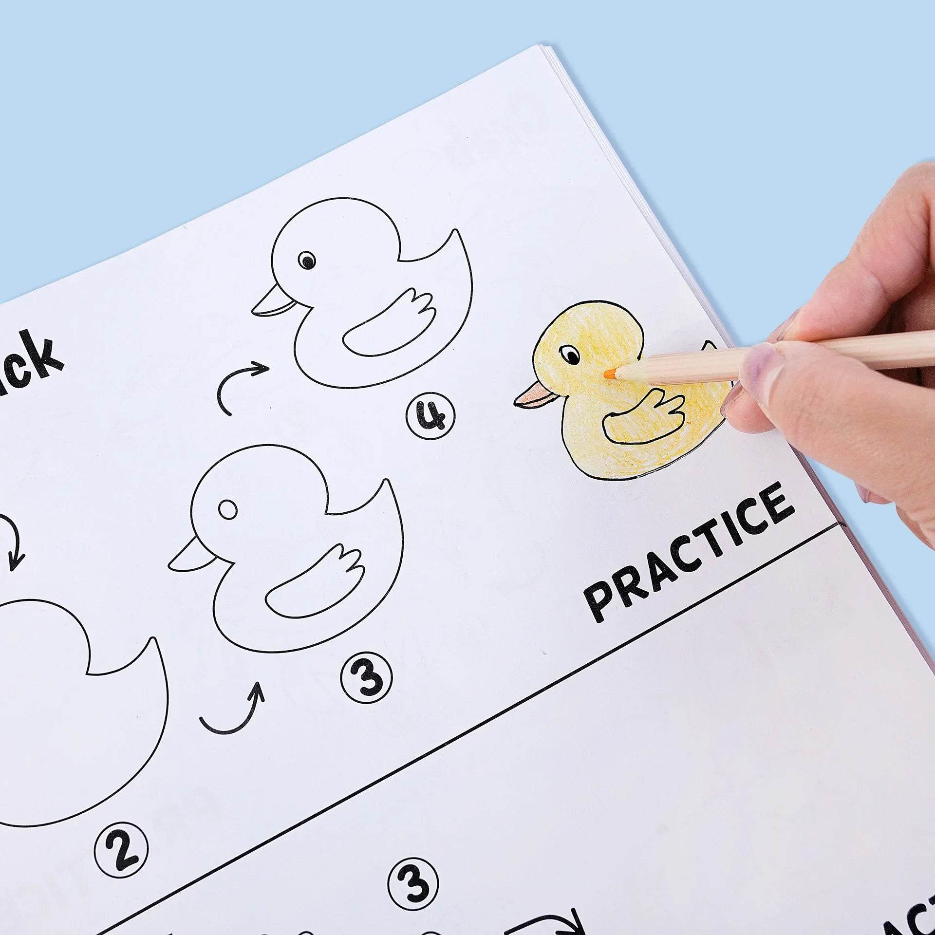 Creative Animal-Themed Cartoon Fun Doodles Simple Sketch Drawing Book, Educational Early Learning Coloring Book for Students - AIAZ