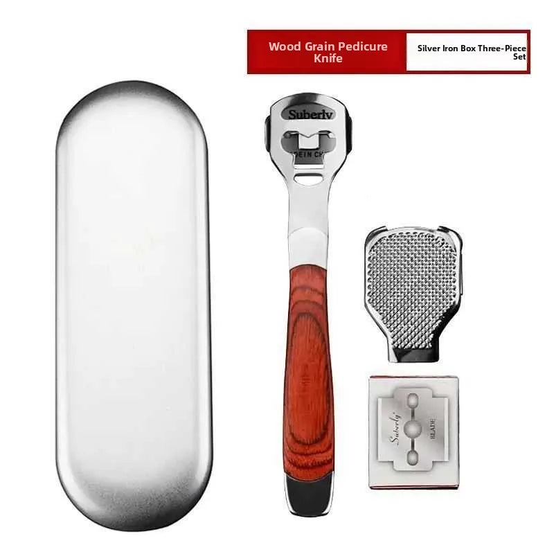 Foot Care Tool Kit Profional Dead Skin Removal Foot File Set with 0 Blades Foot Scraper Board Personal Hygiene Tool