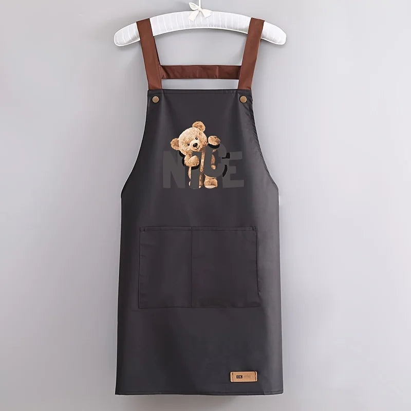 Resistant Dirt Apron Waterproof and Oil Resistant Household Kitchen Cooking Fashion Apron Adult Work Clothes Kitchen Accessories