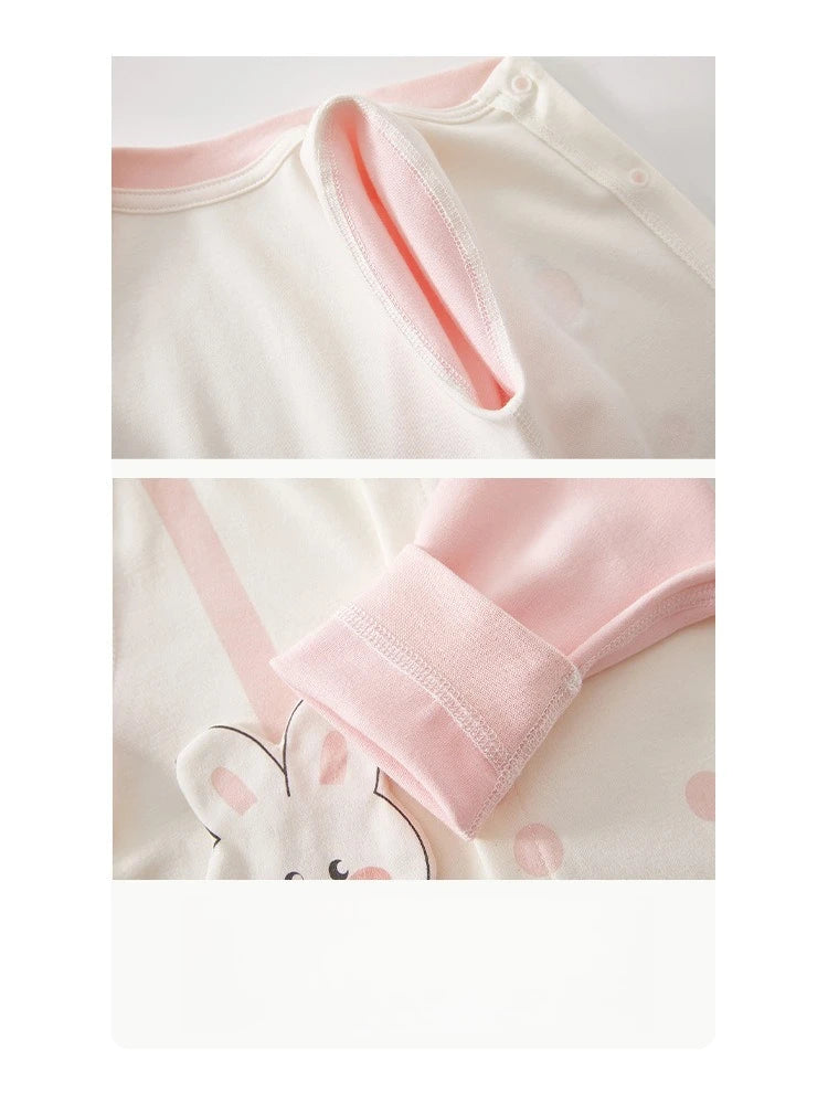 Baby Jumpsuit Spring and Autumn Pure Cotton Baby Clothes for Girls, Newborn Clothes, Crawling Clothes Boneless Cute Pajamas