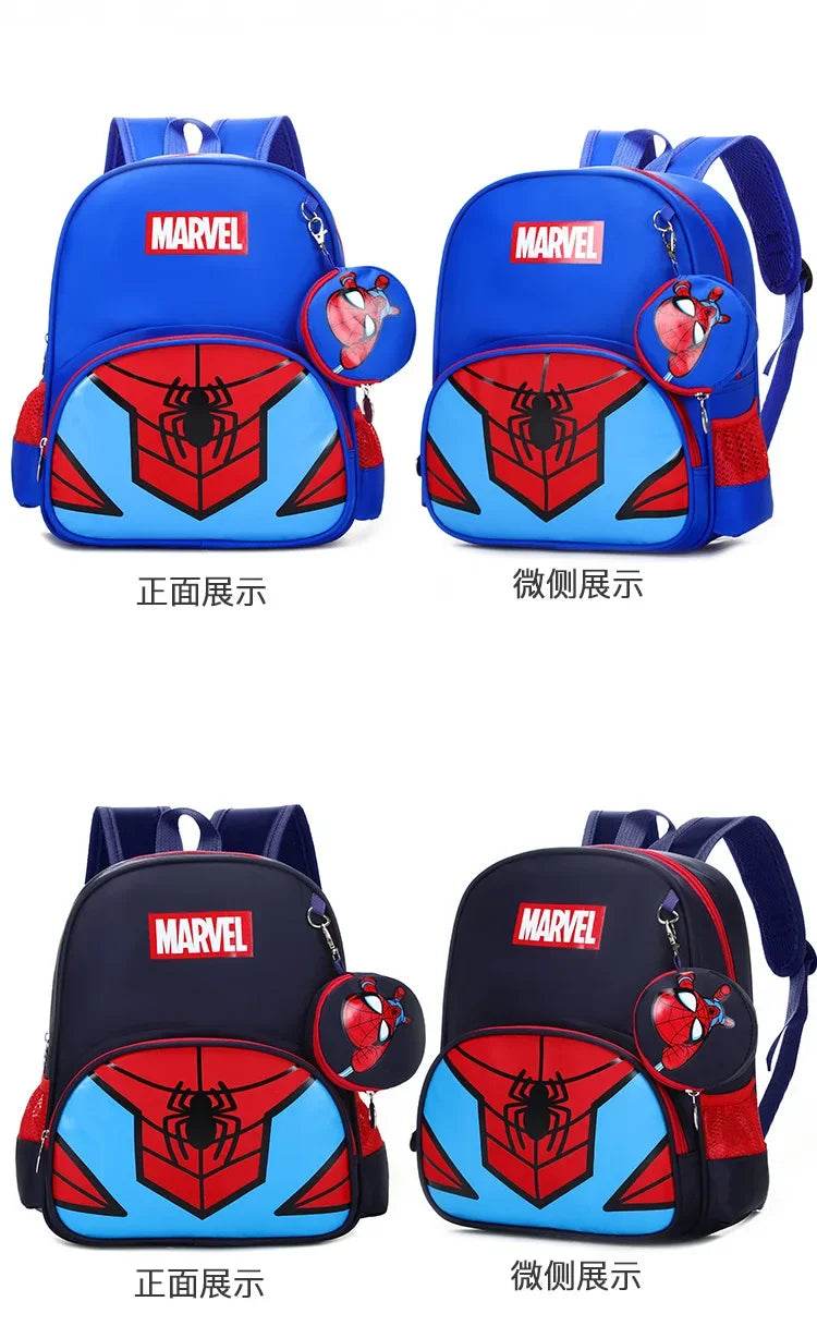 New Children School Bag Boys Girls Spider Man Cartoon Kindergarten Schoolbags Kids Orthopedic Backpacks 4-13 Year - AIAZ