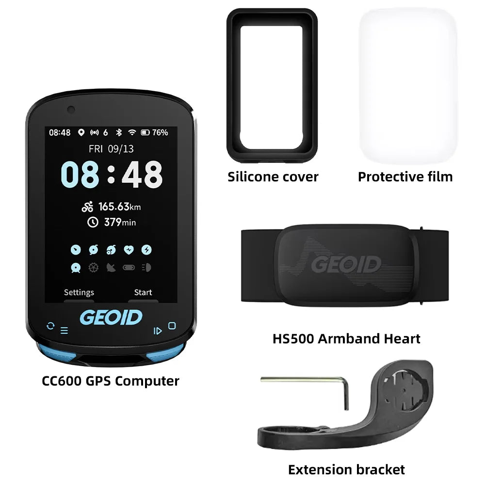 GEOID CC600 Color Screen Bike Computer Smart Navigation GPS Wireless Bicycle Speedometer WIFI ANT+ 11 Languages Cycling Odometer