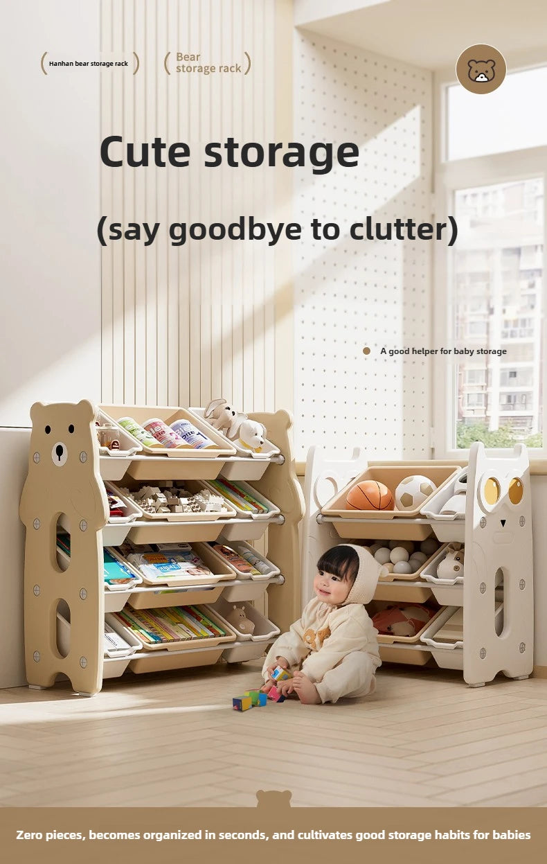 Children's Toy Storage Rack, Floor Standing Multi-layer Storage Rack, Easy Classification and Organization Storage Rack