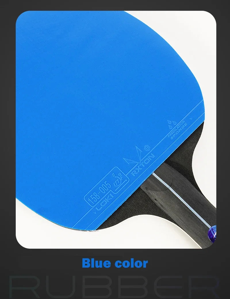 LOKI K5000 Table Tennis Racket Set 1pc/2pcs Home Entertainment Ping Pong Rackets with Blue Color Ping Pong Rubber