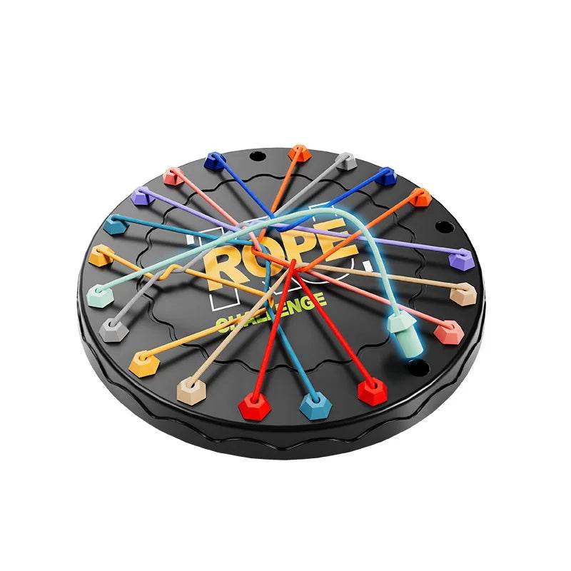 Kid Rope Knots Puzzle Social Board Game Color Line Sorting The Great Rope Untying Challenge Logic Thinking Strategy Table Game - AIAZ