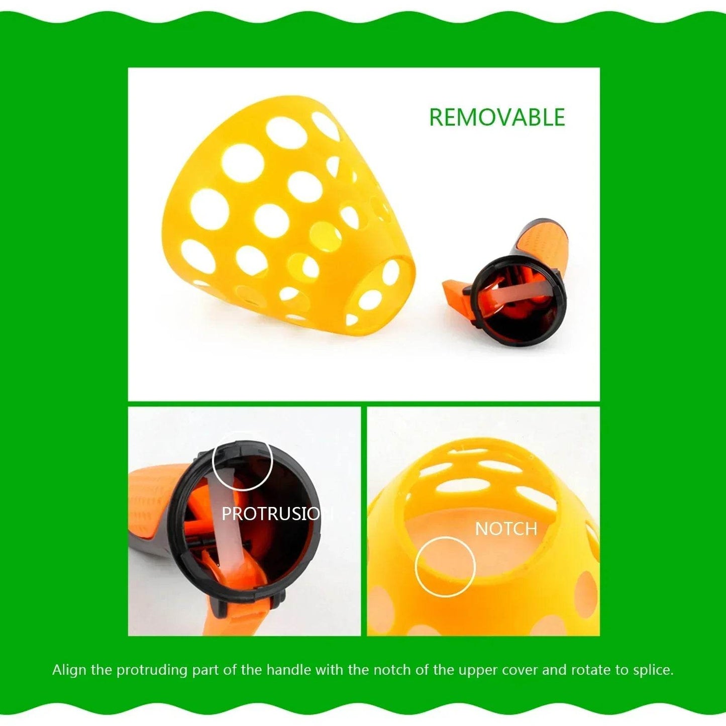 Hot Fun Ball and Cup Toy Set Ball Game with 2 Catch Launcher Baskets and 3 Balls Summer Beach Birthday Party Favors Gifts Toys - AIAZ