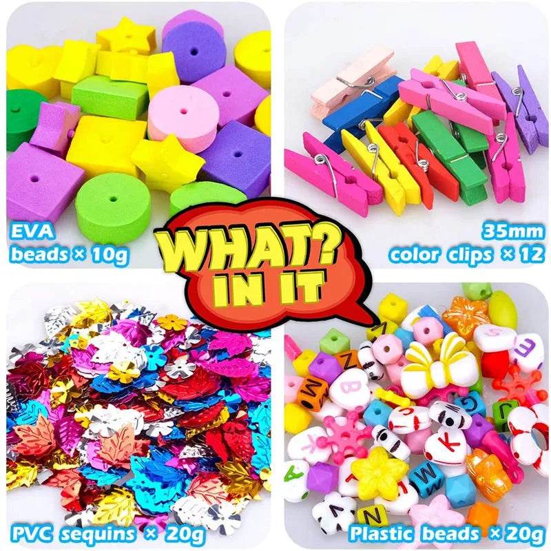 Arts and Crafts Supplies for Kids DIY Crafting School Kindergarten Homeschool Supplies Arts Set Toys for Children - AIAZ