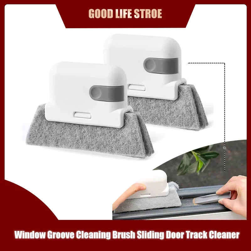 Household cleaning brush groove cleaning tool window track cleaner window groove brush scouring Door track pad gap cleaner