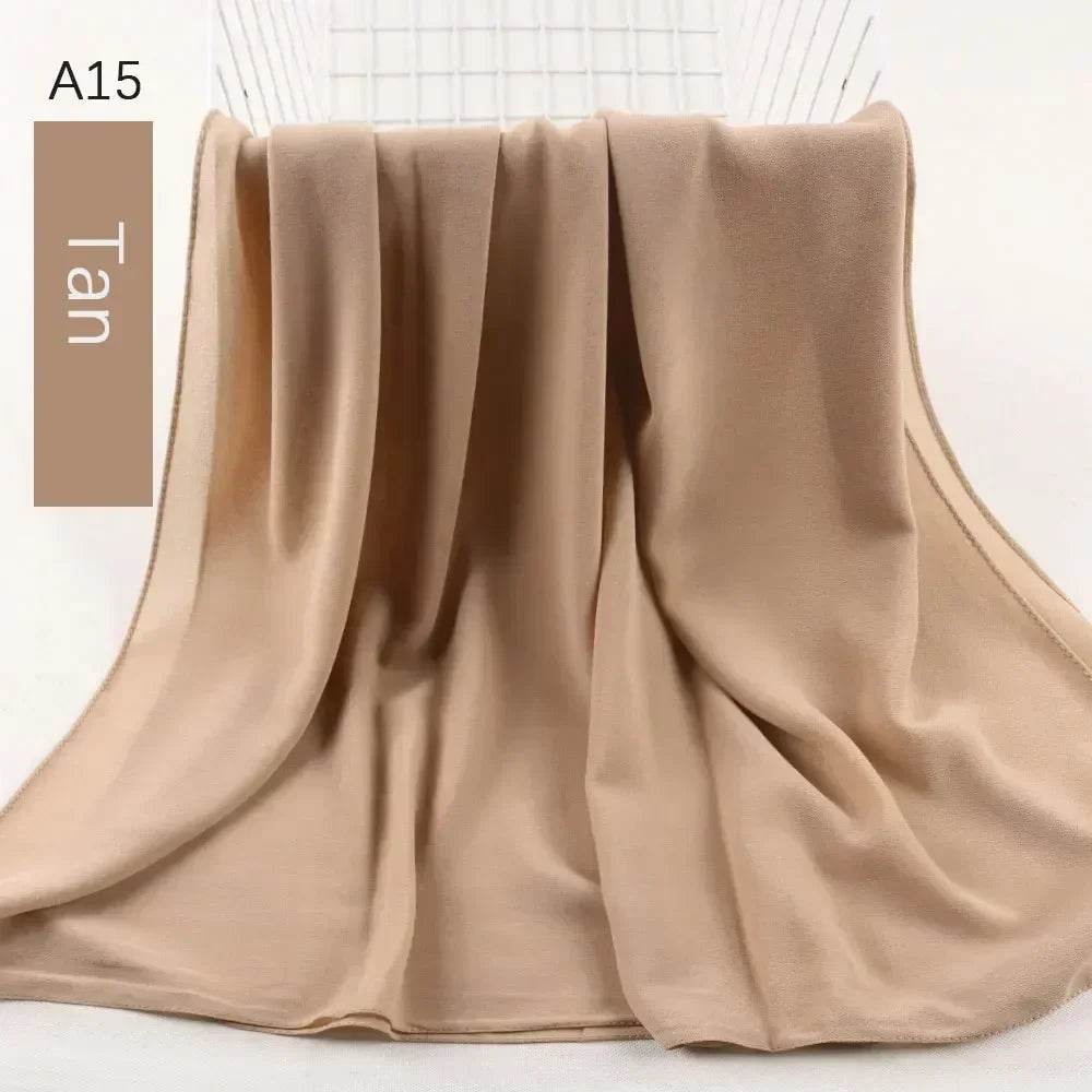 Muslim Women Chiffon Hijab Scarf Chiffon Soft Hijabs Shawl Long Scarves Wrap Headscarves For Muslim Fashion - AIAZ