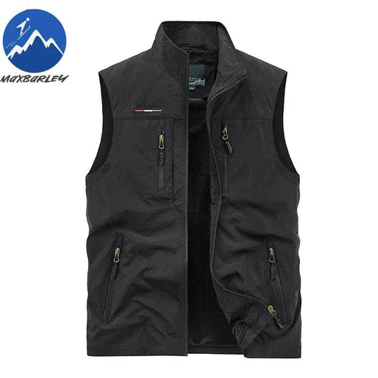 Sleeveless Jacket Vest Men 2025 Summer Cargo Climbing Hunting Waistcoat Club Photographer Fishing Vests Camping Working Clothes - AIAZ