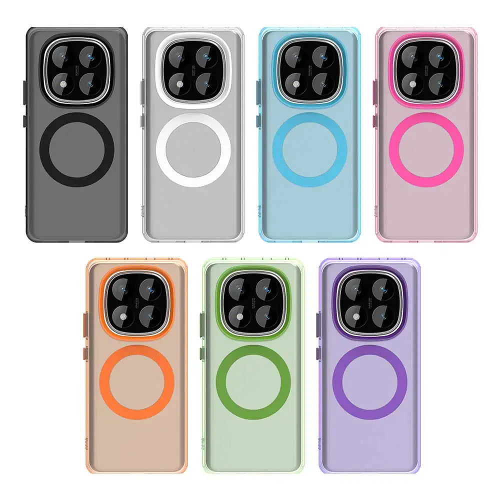For Xiaomi Redmi Note 14 Pro+ 5G Case Luxury Magnetic Wireless Charge For Magsafe Case for Redmy Note 14 Pro Plus Back Cover